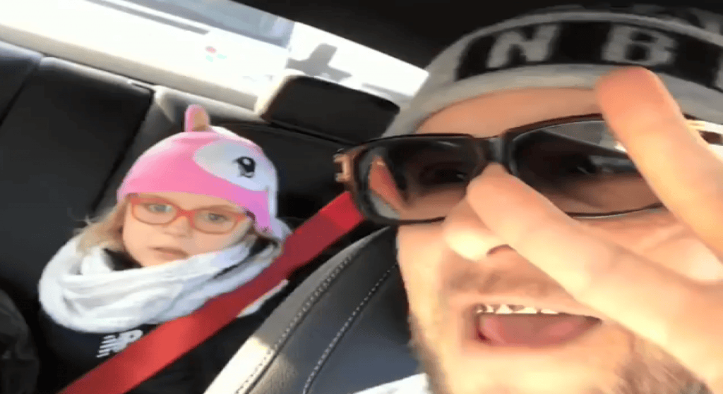 Popek z córką