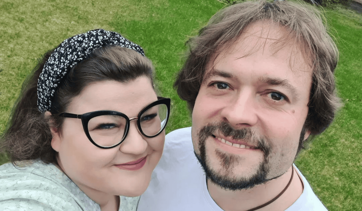 Dominika Gwit z mężem