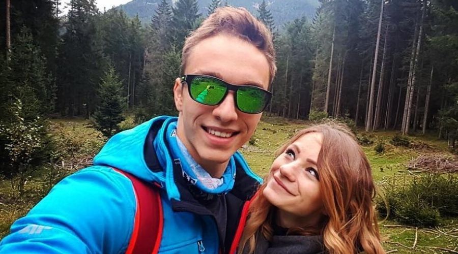 Karolina Małysz z mężem