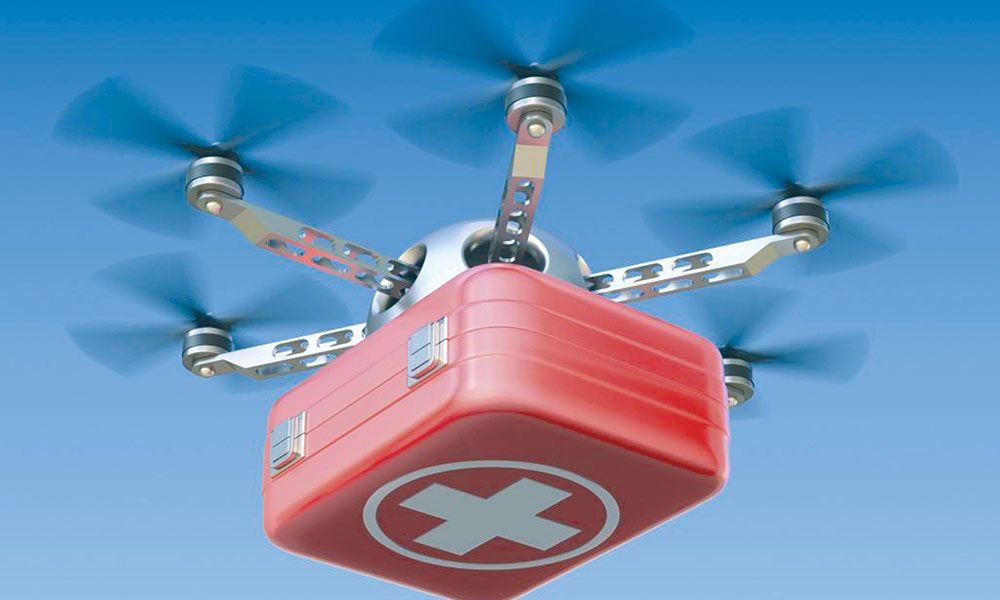 dron do transportu krwi