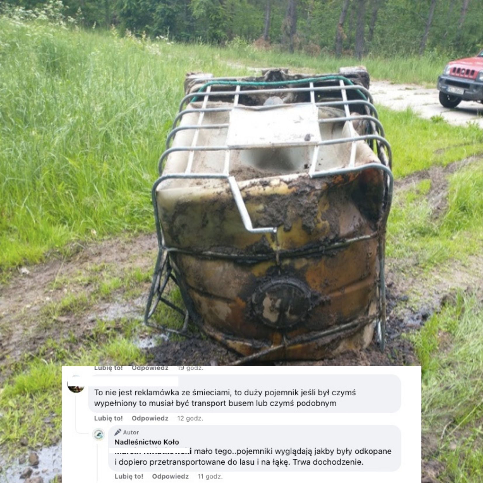 Koło: w lesie znaleziono pojemniki z nieznaną substancją