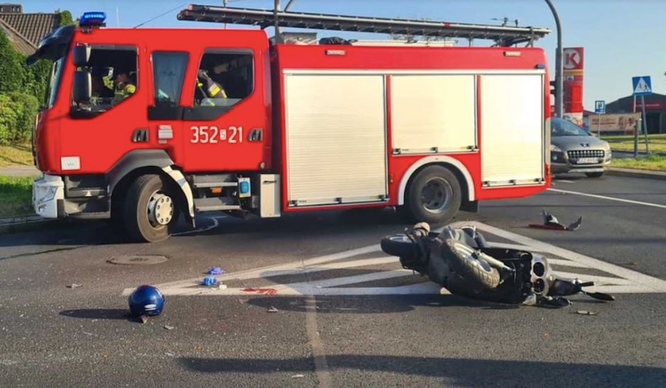 Śmiertelny wypadek z udziałem motocyklisty, zmarły był strażakiem 