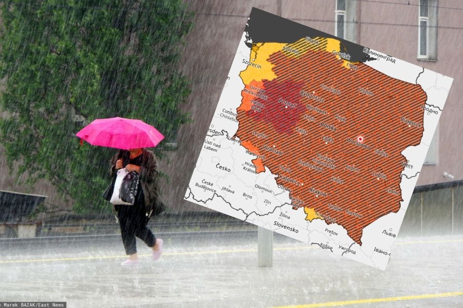 Burze z gradem, wichury i podtopienia. Dynamiczny koniec tygodnia w pogodzie