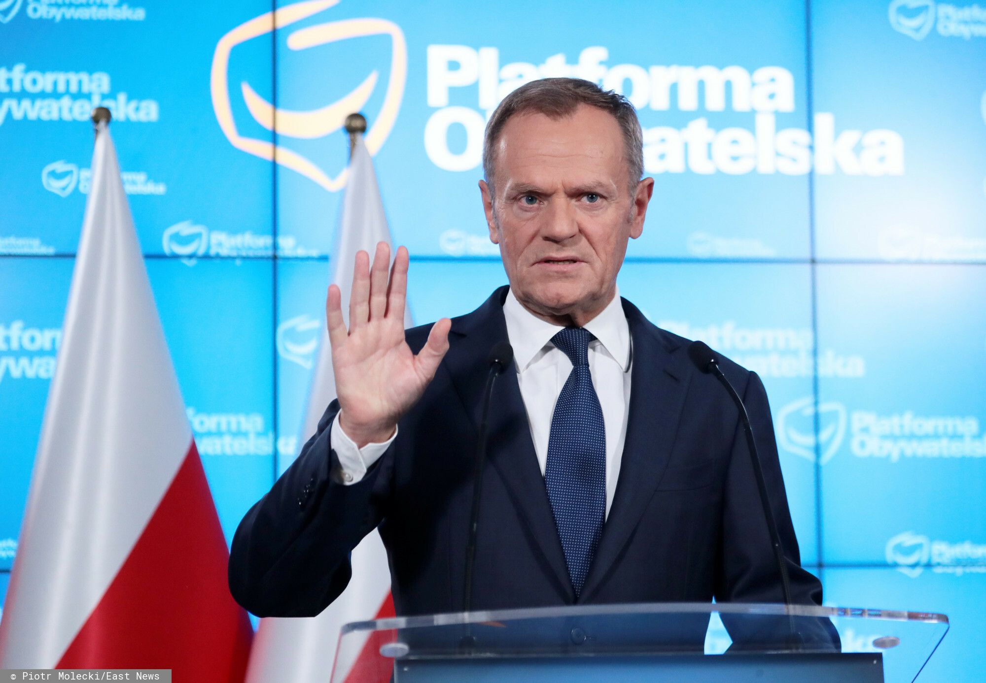 Donald Tusk zorganizował konferencję prasową, chodzi o sytuację pandemiczną w Polsce
