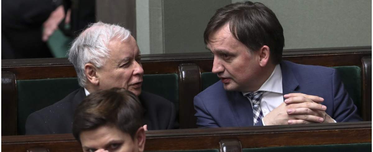 25.04.2019 Warszawa Sejm 80. posiedzenie Sejmu VIII kadencji n/z Jaroslaw Kaczynski, Zbigniew Ziobro, Beata Szydlo fot Andrzej Iwanczuk/REPORTER