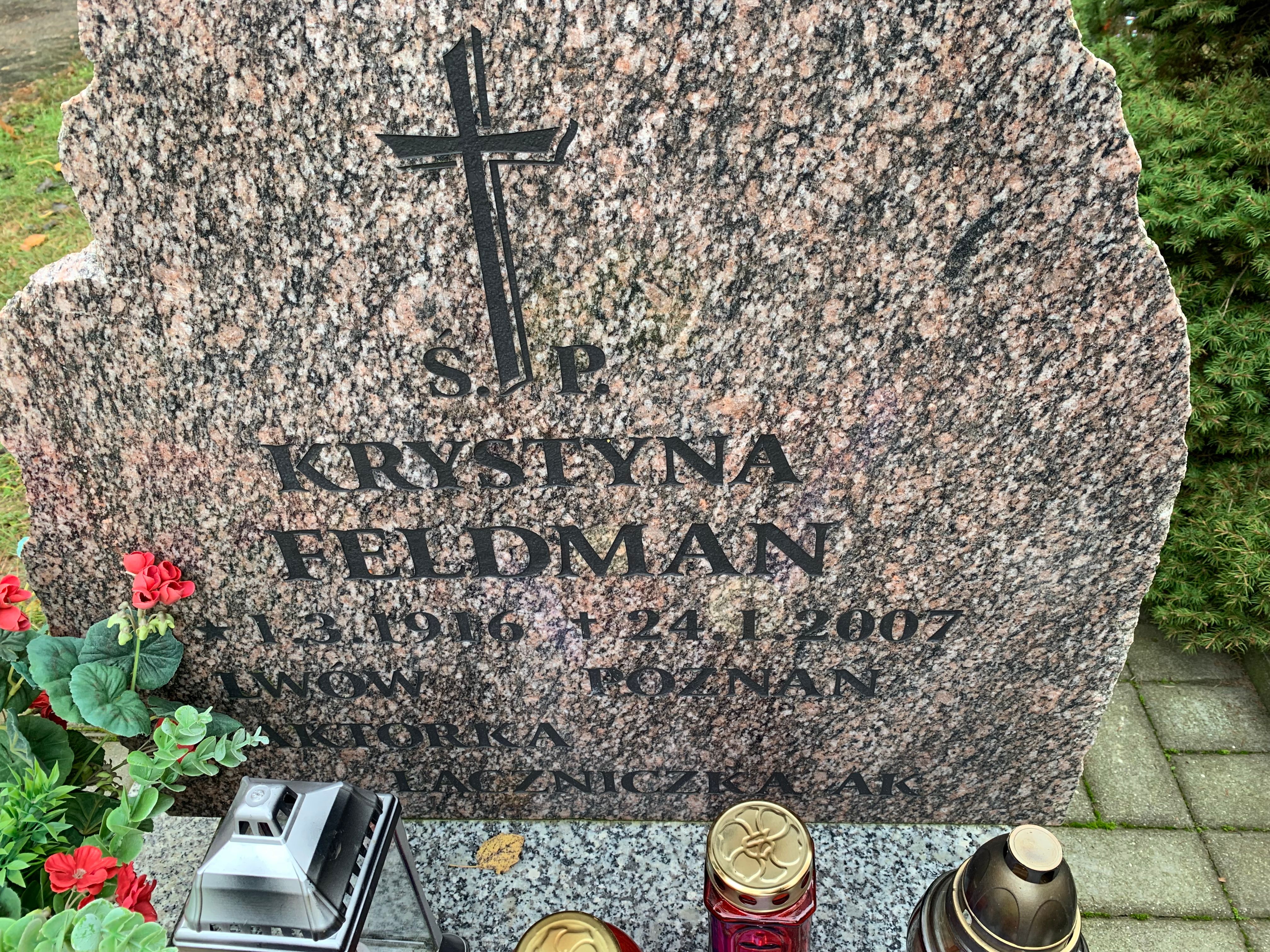 grób krystyny feldman