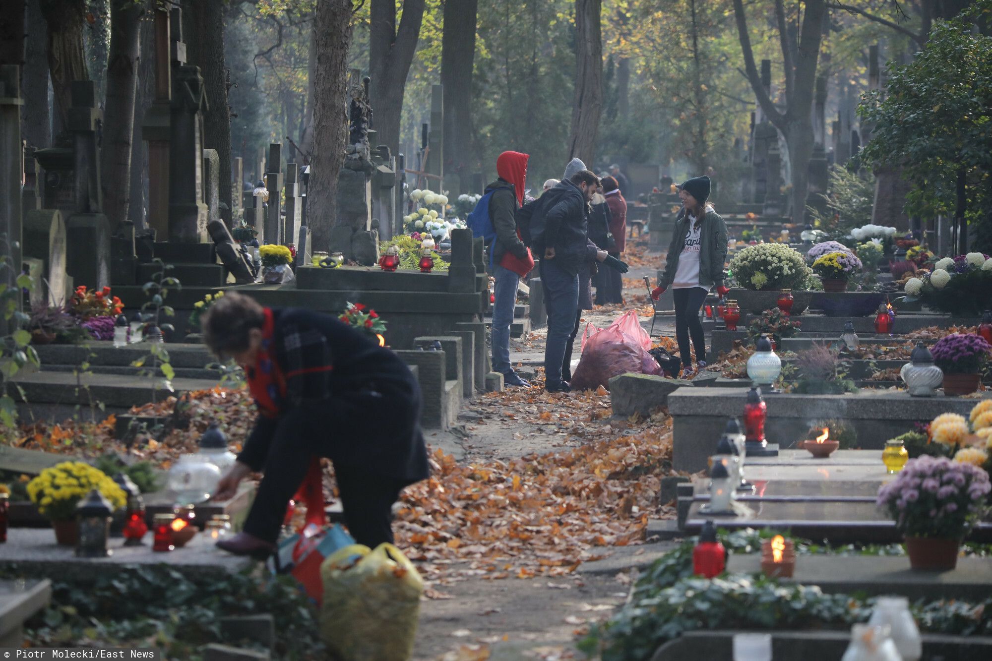 Na cmentarzu w Łodzi grasują oszuści, głównie seniorzy tracą ogromne pieniądze