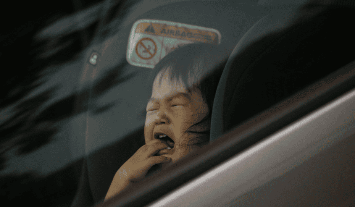 Dziecko w samochodzie canv PRO