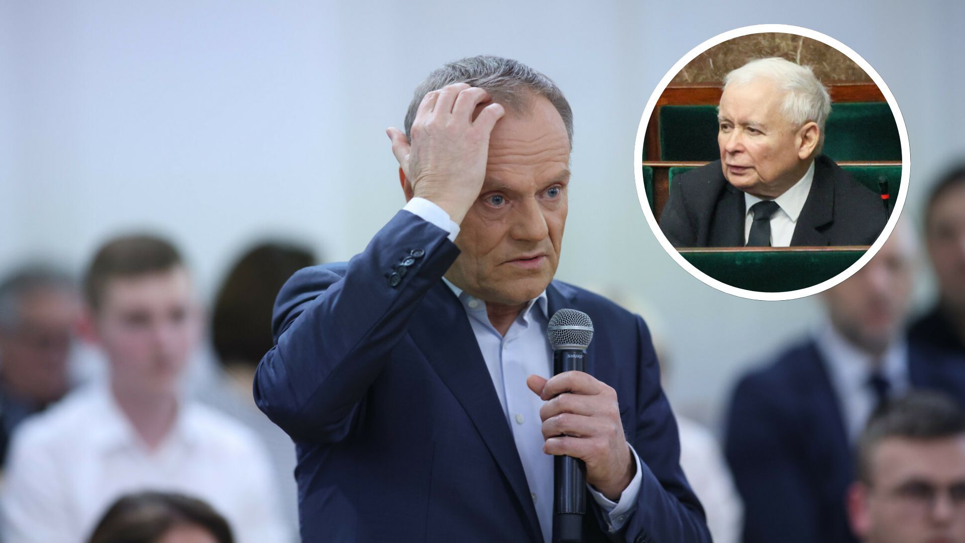 Donald Tusk napisał o "walentynkach Kaczyńskiego", szybko dostał wymowną odpowiedź
