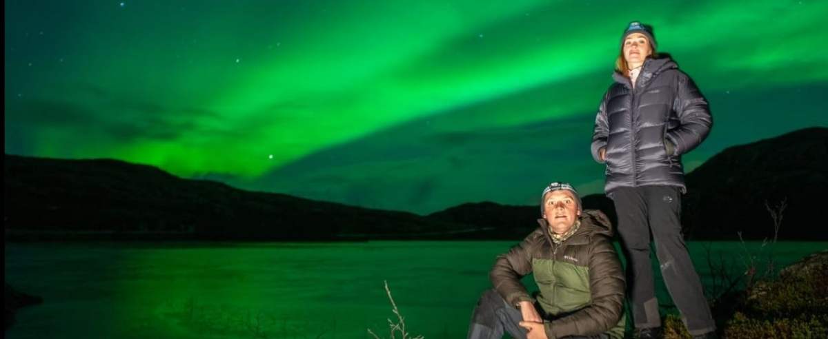 Zorza polarna w Norwegii